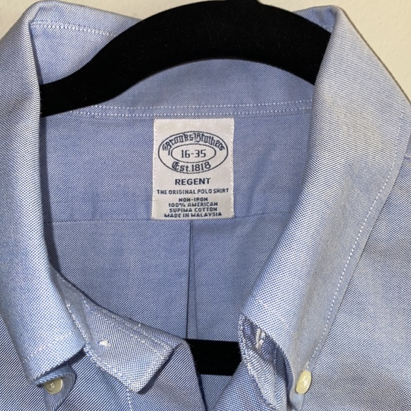 Brooks Brothers Mens Regent Fit Non Iron 100% Cotton Pocket Dress Shirt - Picture 4 of 6